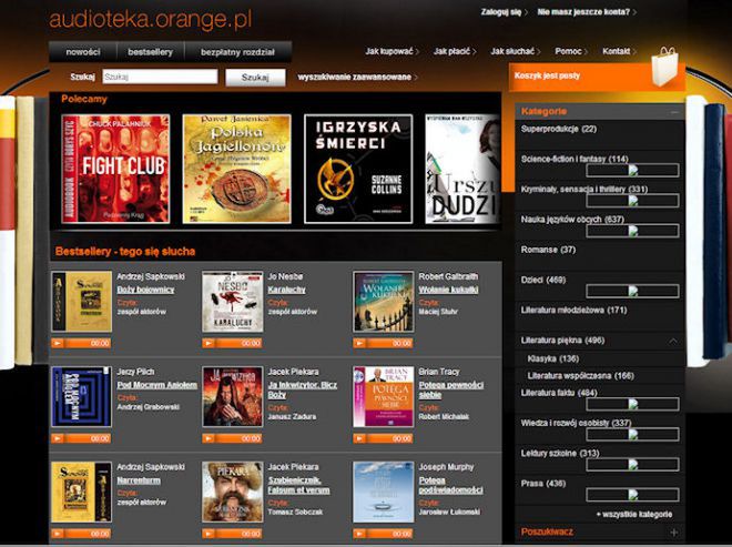 Orange: kolekcja audiobooków Tu i Tam