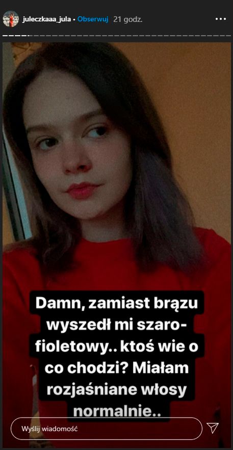 Julia Wróblewska zmieniła kolor włosów