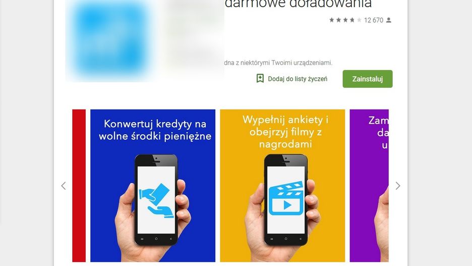 Aplikacje obiecują darmowe doładowania