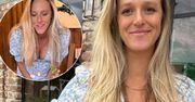 Ola Żebrowska w za małej sukience świętuje baby shower. Na imprezie prawie doszło do porodu! Influencerka wszystko zrelacjonowała