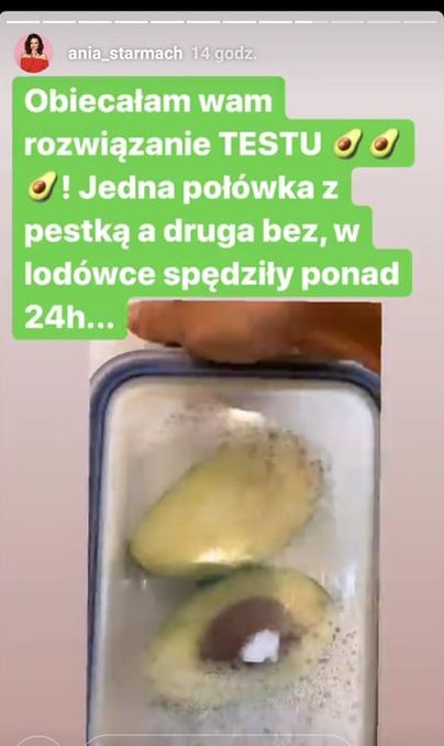 Anna Starmach pokazała awokado 