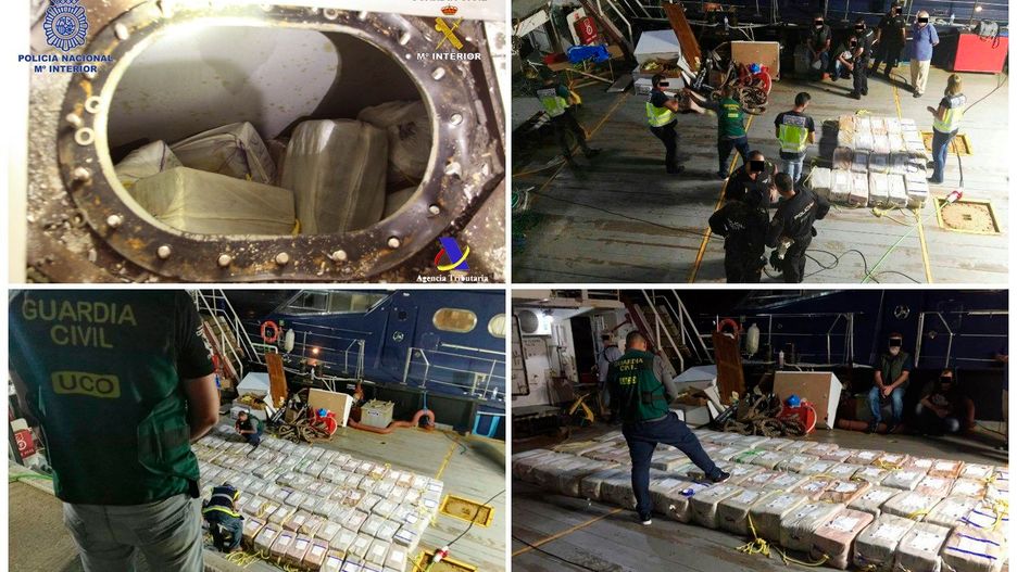 Narkotyk był ukryty w luku w kambuzie.