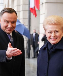 Wizyta prezydent Litwy. Andrzej Duda wspomniał o polskich napisach