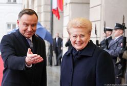 Wizyta prezydent Litwy. Andrzej Duda wspomniał o polskich napisach