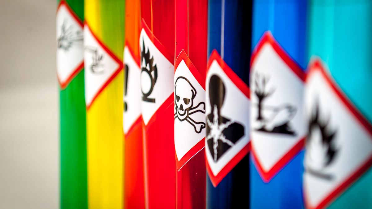 Chemical hazard pictograms Toxic focus