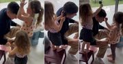 Robert Lewandowski w salonie piękności? Nie, to Klara i Laura wzięły tatę w obroty: włosy, makijaż, paznokcie...