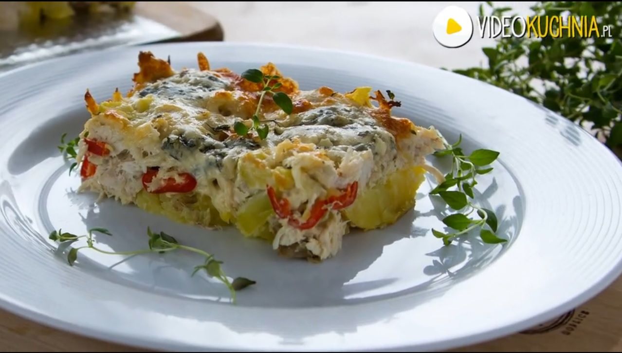 Zapiekanka z kurczakiem i ziemniakami