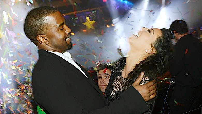 Sylwester 2017 Kim Kardashian i Kanye Westa