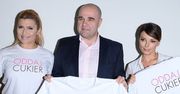 Katarzyna Glinka, Cezary Żak i Katarzyna Skrzynecka promują akcję "Oddaj cukier" [ZDJĘCIA]