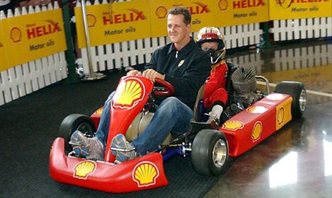 Schumacher za kierownicą gokarta