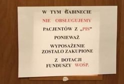 "Nie obsługuję pacjentów z PiS". Wszczęto postępowanie