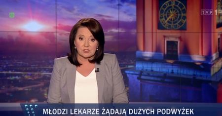 "Wiadomości" TVP najpierw nie widziały problemu, teraz włączyły replay. Chodzi o lekarzy