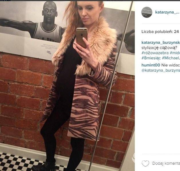 Kasia Burzyńska w ósmym miesiącu ciąży