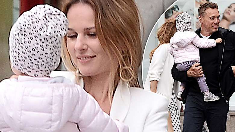 Paulina Sykut z córką i mężem