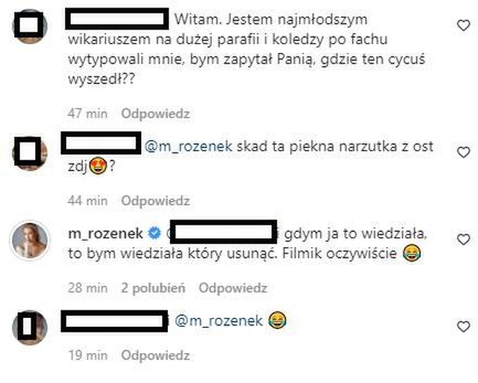 Małgorzata Rozenek odpowiada na komentarze fanów