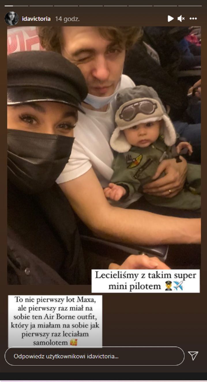 Ida Nowakowska z synkiem