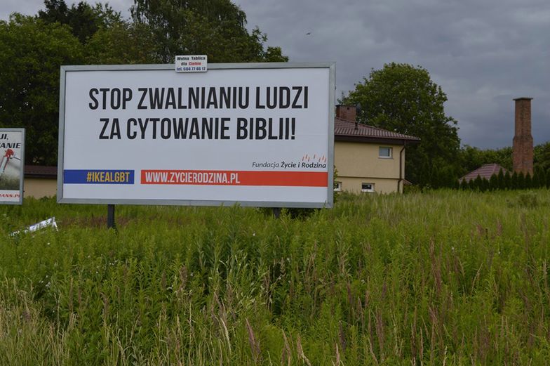 Billboard ustawiono przy drodze do lubelskiej IKEI. 