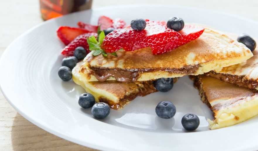 Pancakes z nutellą. Niebo w gębie