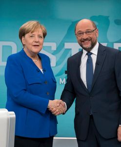 Polityczne starcie w TV. Merkel lepsza od Schulza