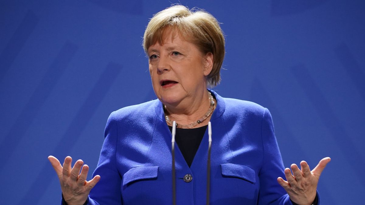 Kanclerz Angela Merkel. Do wiadomości publicznej podano wynik drugiego testu na koronawirusa.