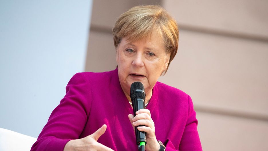 Angela Merkel przedstawiała w PE swoją wizję Europy. 