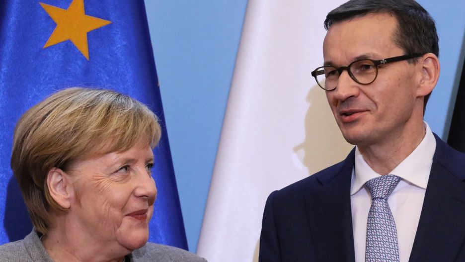 Premier Morawiecki i kanclerz Merkel spotkali się w Warszawie