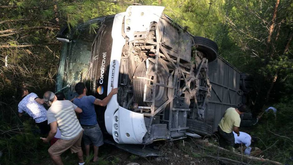Wypadek autobusu z polskimi turystami w Turcji