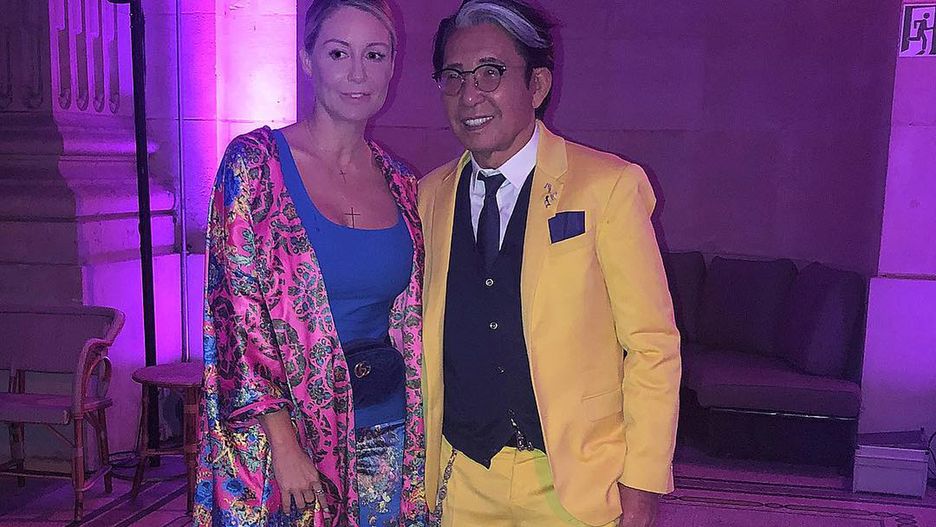 Małgosia Rozenek zapozowała z Kenzo Takadą