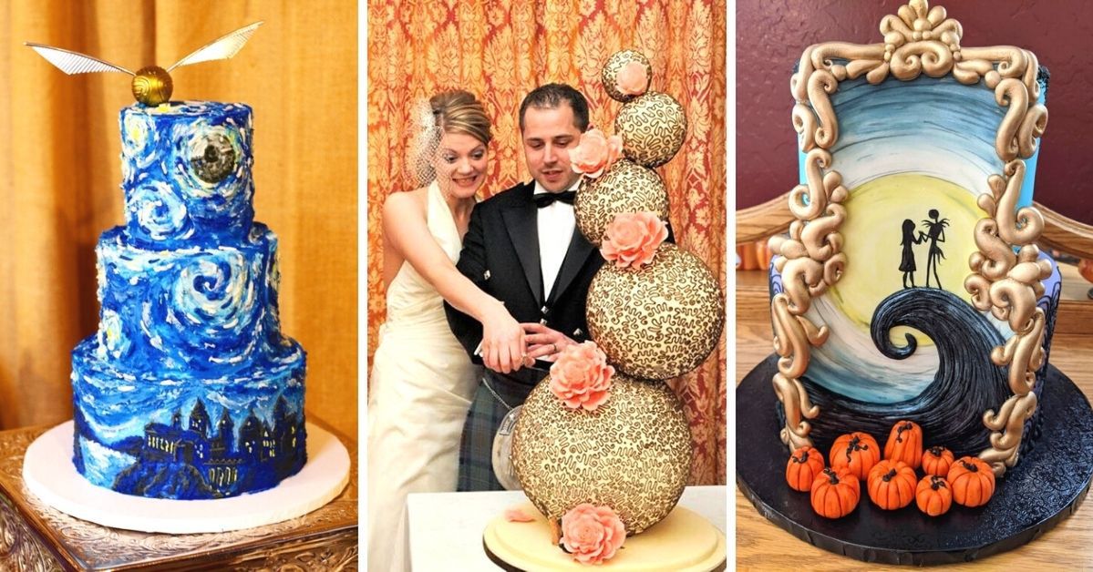 21 Couples Who Surprised Their Guests With a Crazy Wedding Cake