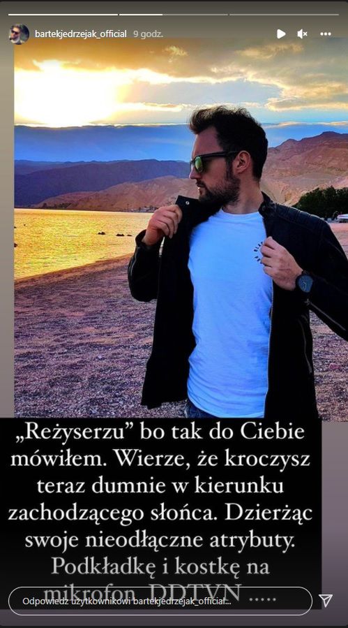 Bartek Jędrzejak żegna zamordowanego dziennikarza TVN