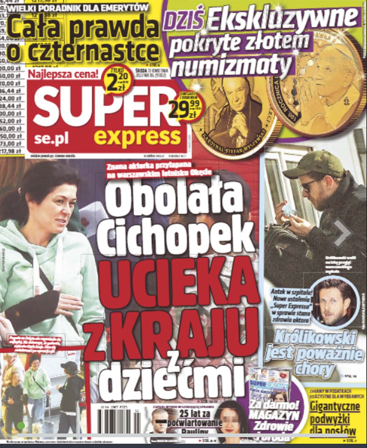 Kasia Cichopek - okładka Super Express 13.04.2022