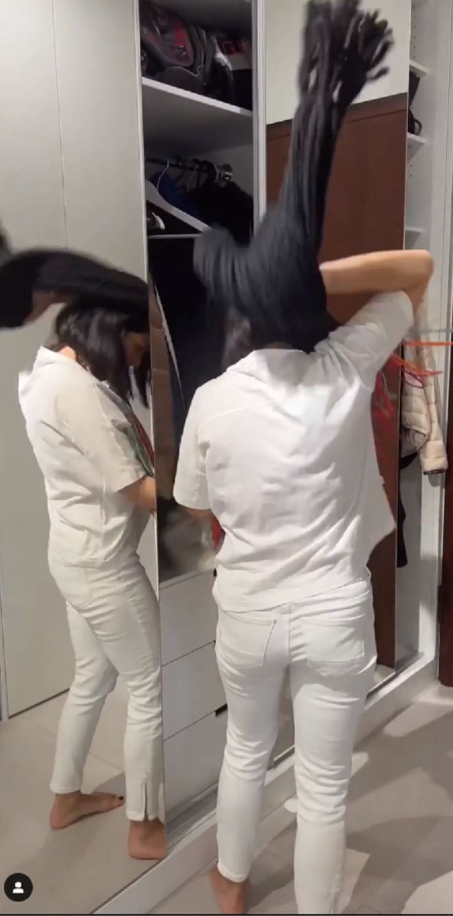 Katarzyna Cichopek sprząta mieszkanie