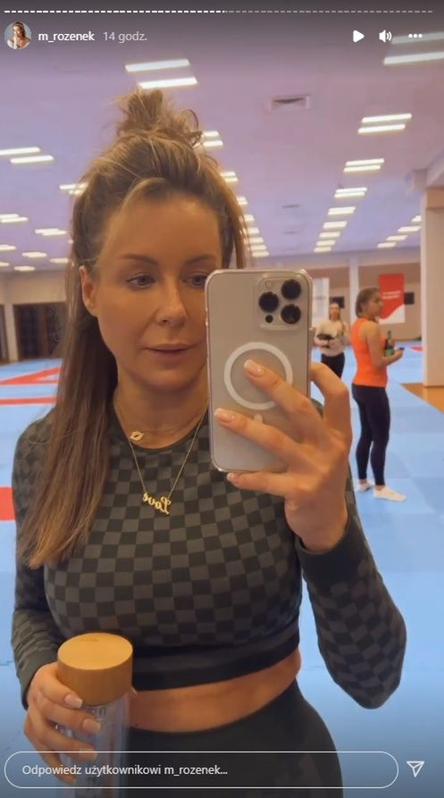 Małgorzata Rozenek na obozie Anny Lewandowskiej