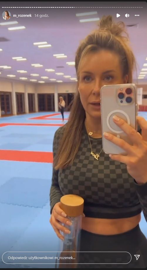 Małgorzata Rozenek na obozie Anny Lewandowskiej