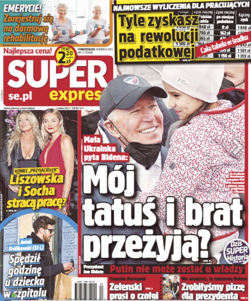 Antek Królikowski - okładka Super Express 28.03.2022