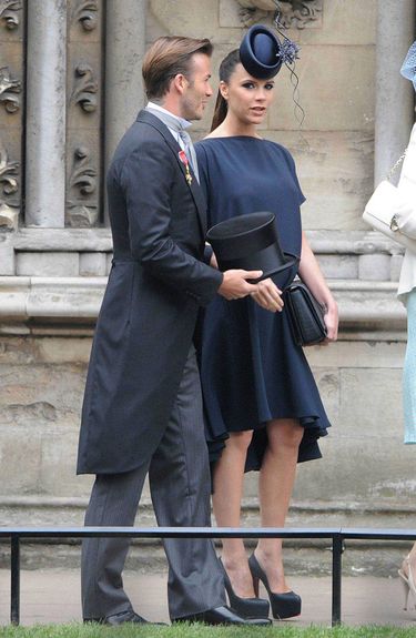 David i Victoria Beckhamowie na ślubie księcia Williama i księżnej Kate – 29/04/2011