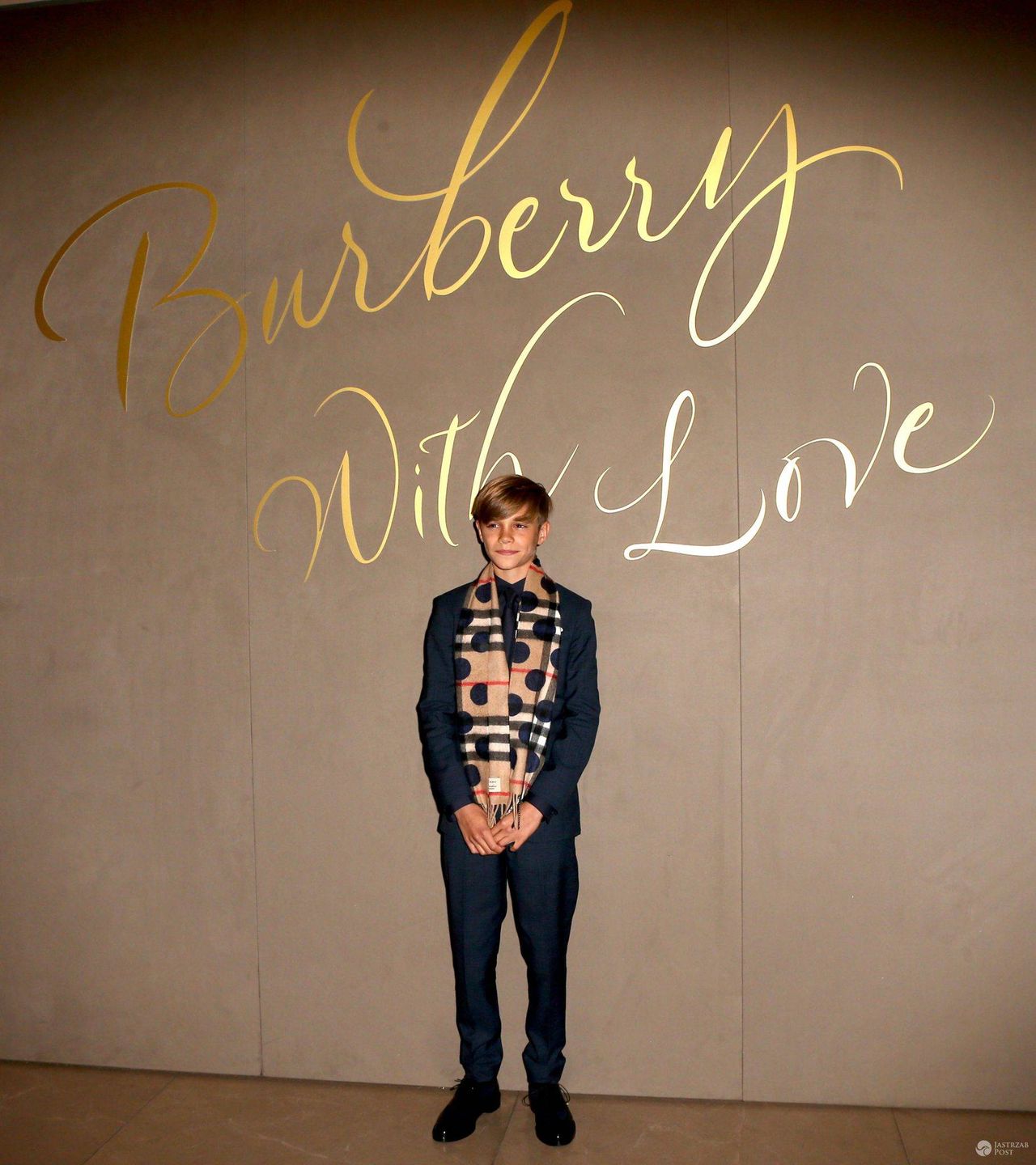 Romeo Beckham, premiera "Burberry Festive Film" w Londynie (fot. ONS)