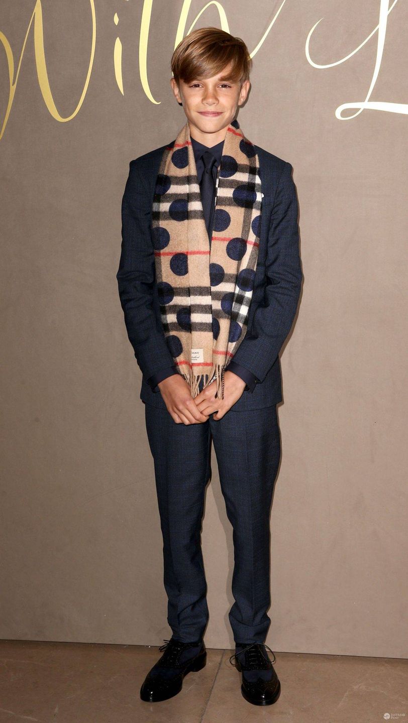 Romeo Beckham, premiera "Burberry Festive Film" w Londynie (fot. ONS)