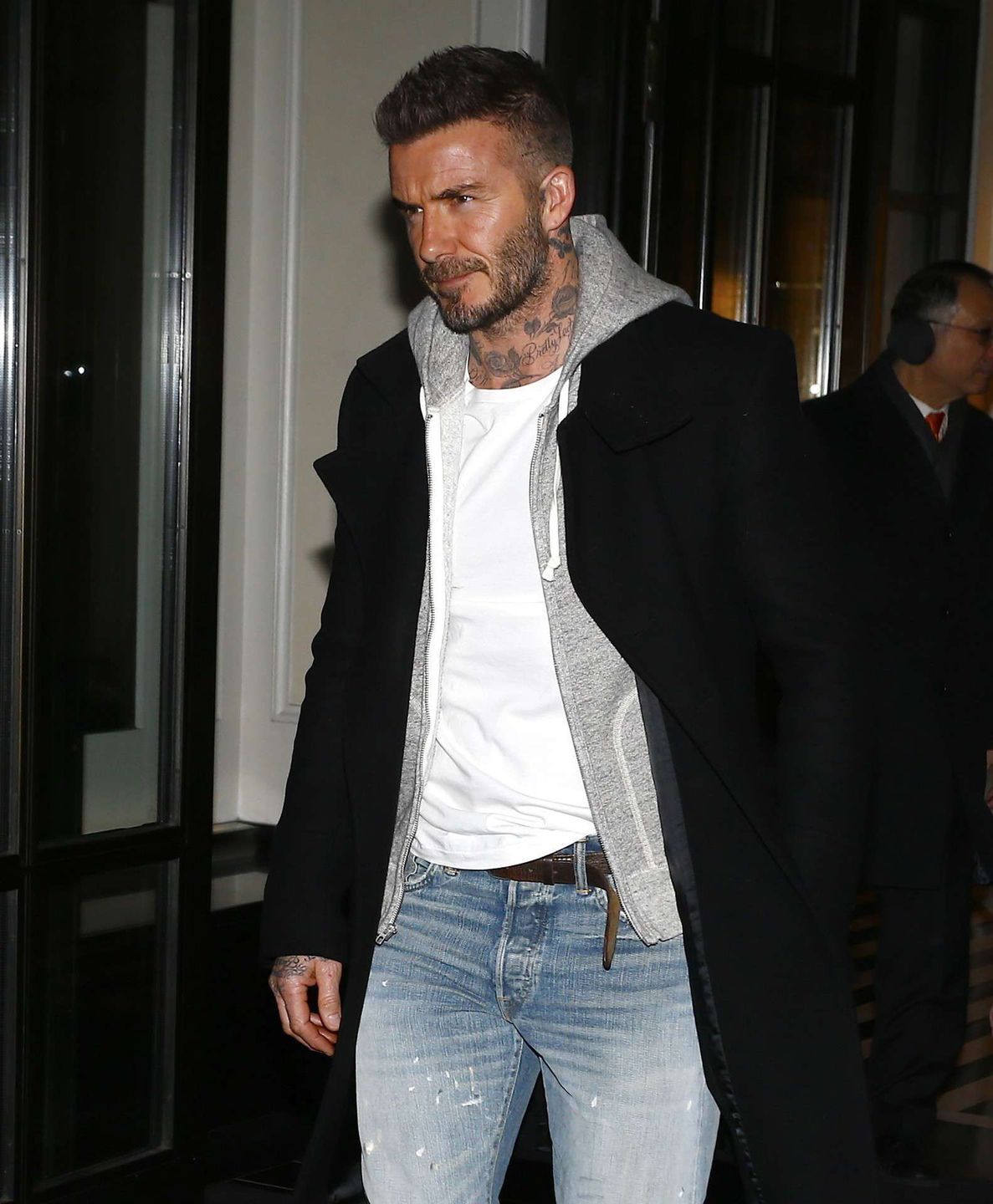Opalony David Beckham
