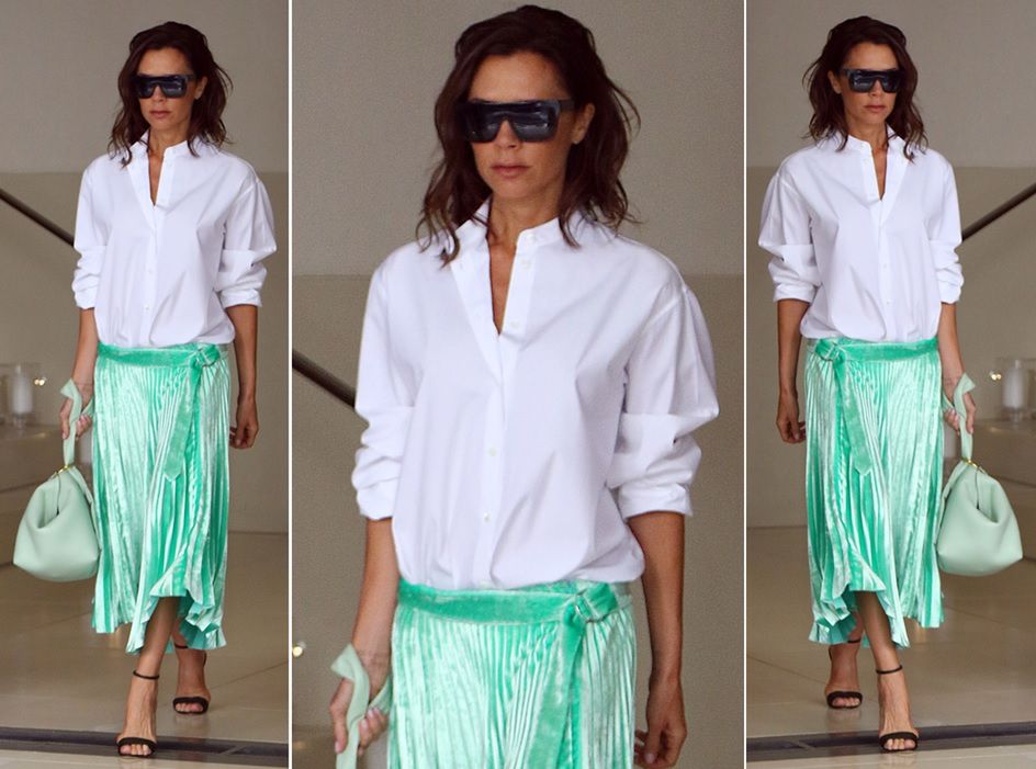 LOOK OF THE DAY: Victoria Beckham stawia na aksamit