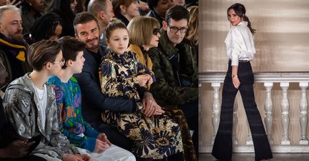 David Beckham z dziećmi kibicują Victorii