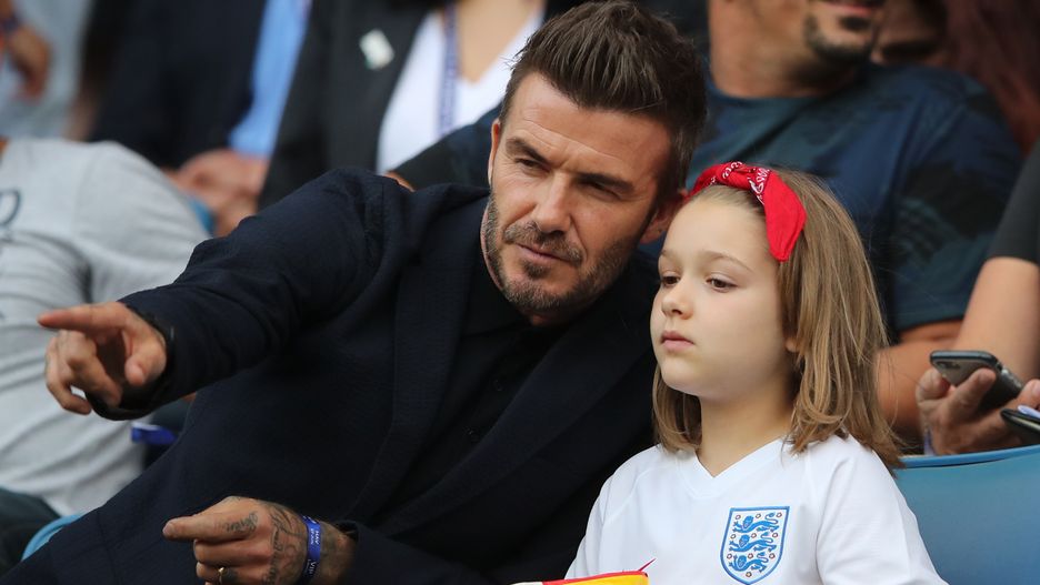 David Beckham zabrał córkę na mecz mistrzostw świata kobiet