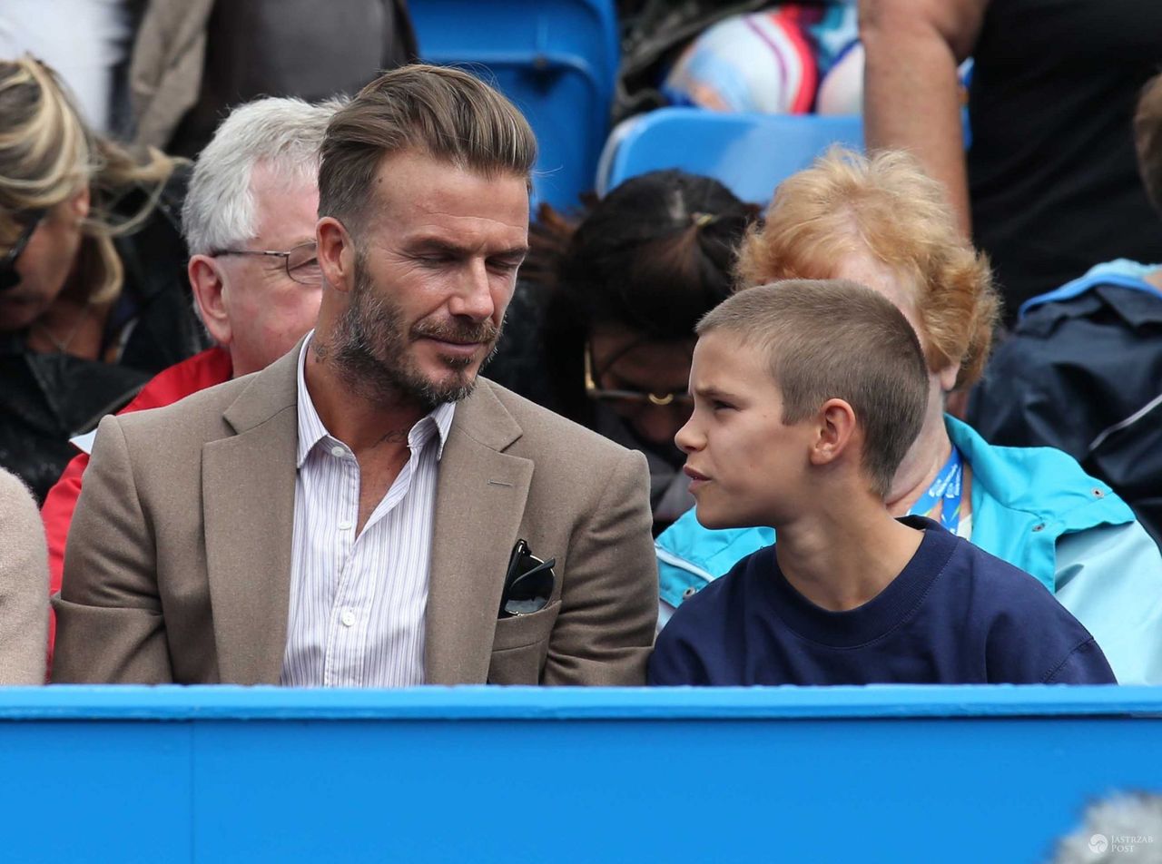 David Beckham i jego syn Romeo Beckham (fot. ONS)