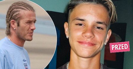 Romeo Beckham zaszalał z fryzurą. Odtworzył najbardziej kontrowersyjną metamorfozę Davida