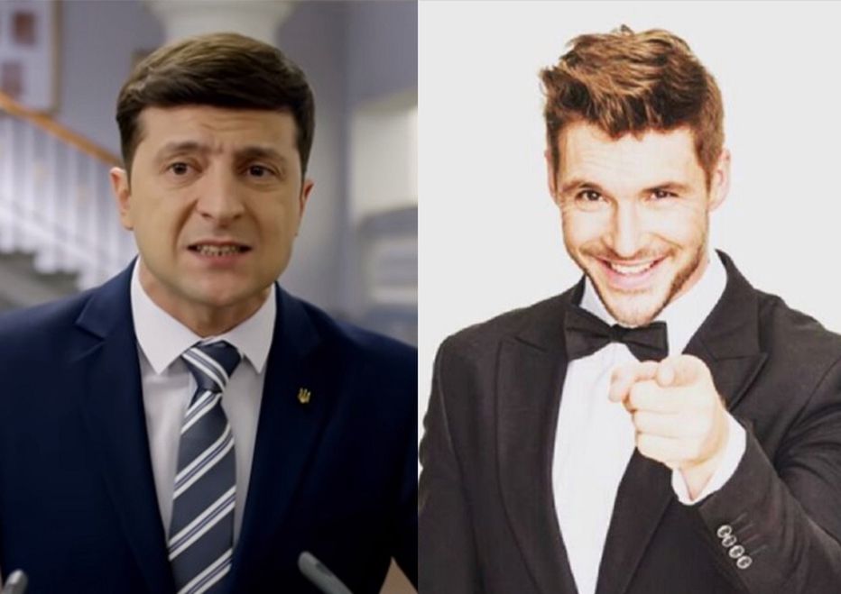 Wołodymyr Zełenski i Mikołaj Roznerski