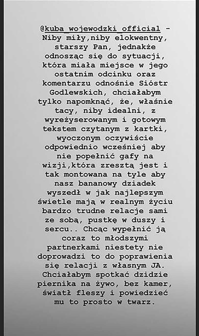 Siostry Godlewskie komentują Kubę Wojewódzkiego
