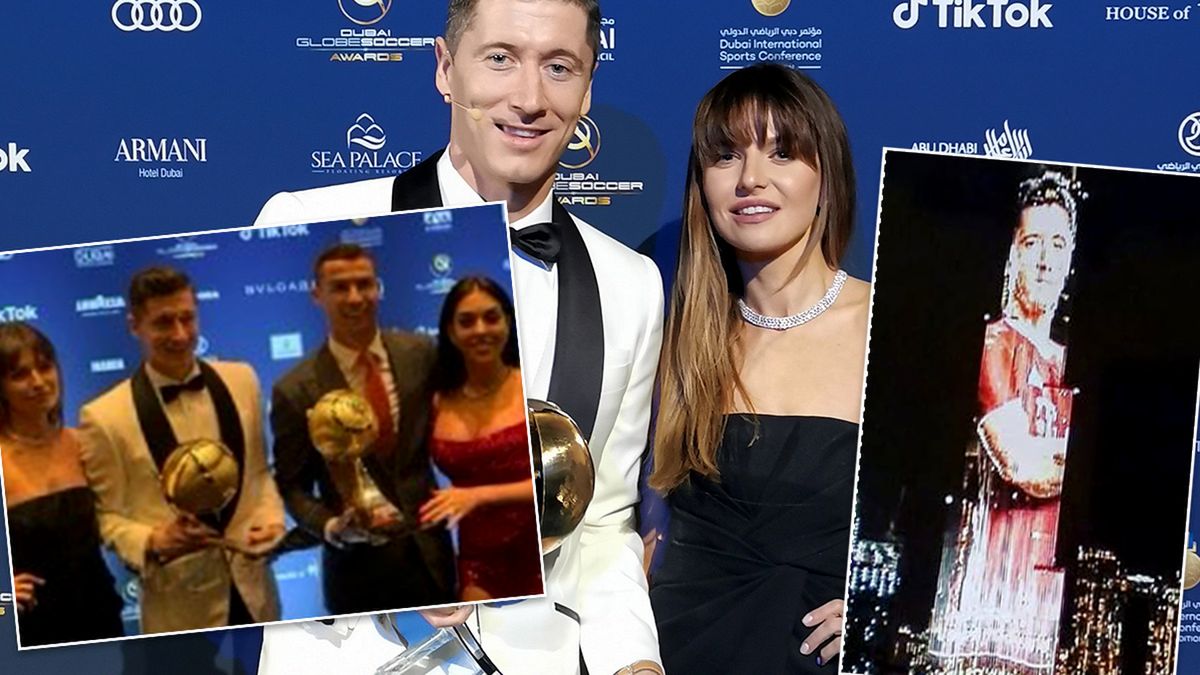 Anna Lewandowska w stylizacji za 100 tys. zł na gali w Dubaju świętuje sukces Roberta. Nie zabrało zdjęcia z Ronaldo