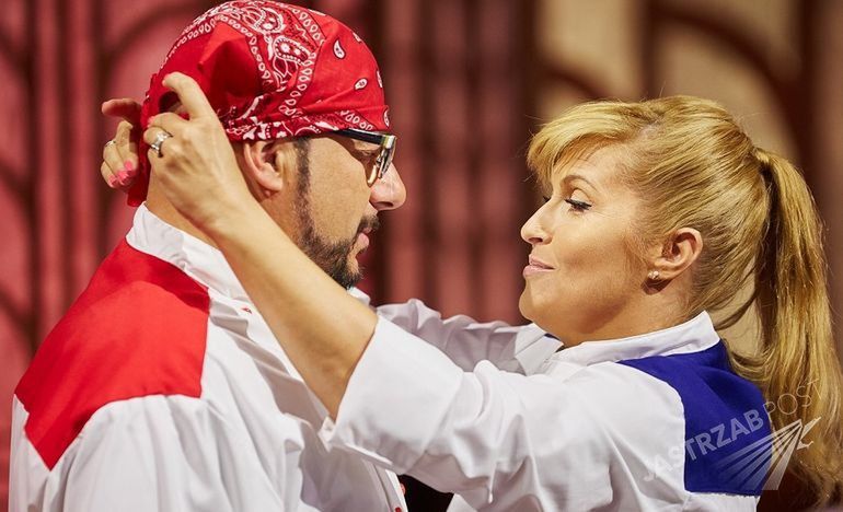 Katarzyna Skrzynecka i Piotr Gąsowski w Hell's Kitchen