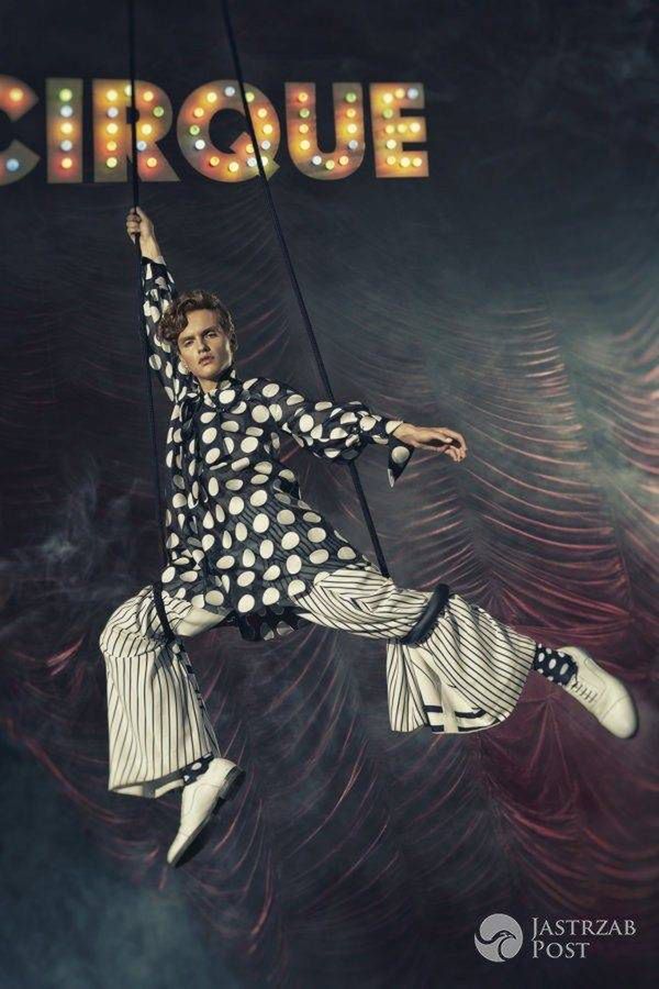 Mateusz Zapotocki z Top Model 6 - sesja w cyrku