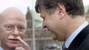 Niemiecki minister obrony Peter Struck i polski minister obrony Jerzy Szmajdziński